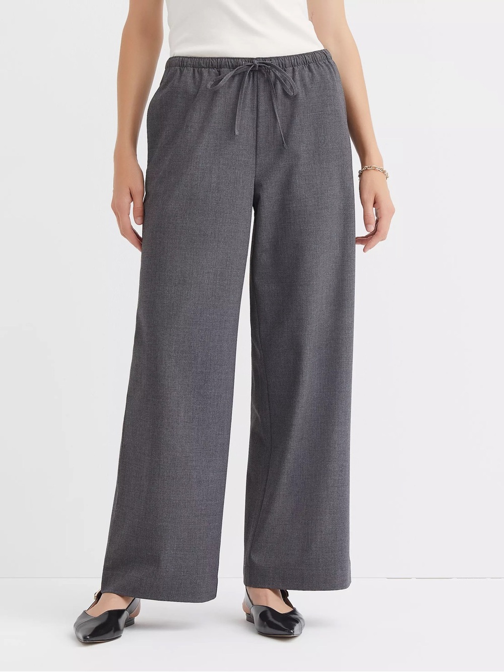 NWOT Loft Sawyer pull on pants Melange